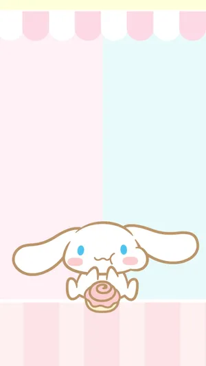 Cinnamoroll With Cinnamon Roll Wallpaper