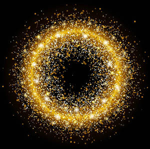 Circular Gold Dust Wallpaper