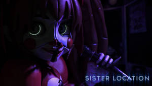 Circus Baby From Sister Location In Thrilling Pose Wallpaper