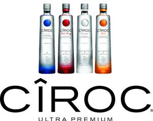 Ciroc French Vodka Bottles And Official Logo Wallpaper