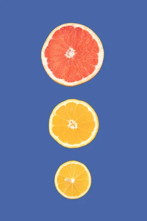 Citrus Fruit Slices Vertical Wallpaper