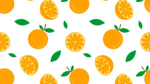 Citrus Pattern Background Wallpaper