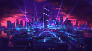 City Neon Lights Tumblr Laptop Wallpaper