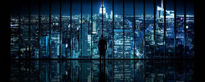 City On Screens Dual Monitor Wallpaper