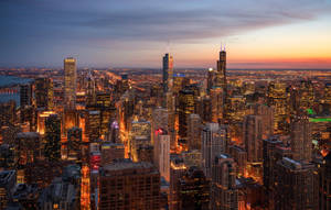 City View At The Blue Hour Wallpaper