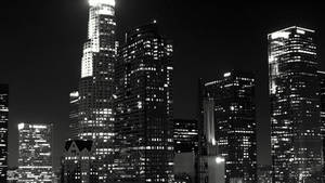 Cityscape At Night Cool Black Wallpaper