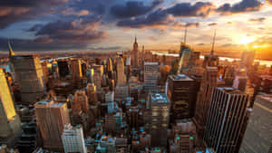 Cityscape New York State Wallpaper