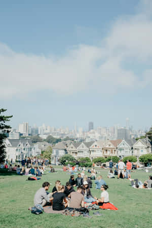 Cityscape Picnic Gathering.jpg Wallpaper