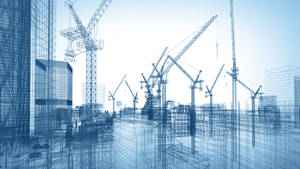 Civil Engineering Construction Site Blueprint Wallpaper