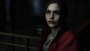 Claire Redfield Is Ready For Action In Resident Evil 2 Wallpaper