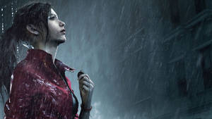 Claire Redfield Prepares For Combative Adventures In Resident Evil 2 Remake Wallpaper