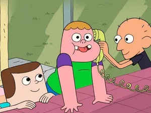 Clarence And Friends On The Telephone Wallpaper