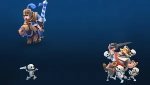Clash Royale Knight Vs. Skeleton Army Wallpaper