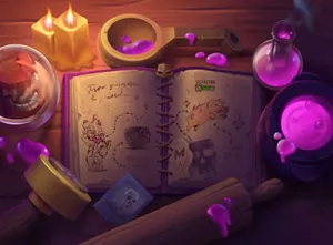 Clash Royale Purple Potion Wallpaper