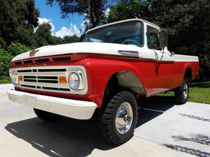 Classic 1962 Old Ford Truck In Pristine Condition Wallpaper