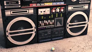 Classic 80s Boombox Lasonic Trc 975 Wallpaper