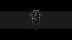 Classic Black Ravenclaw Crest Wallpaper