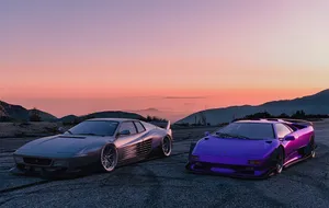 Classic Design Of A Vintage Ferrari Wallpaper