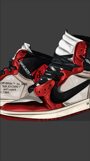 Classic Elegance Of Nike Jordan 1 Wallpaper