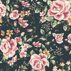 Classic Floral Pattern Wallpaper