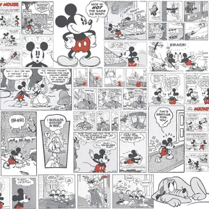 Classic Mickey Mouse Comic Strips Wallpaper