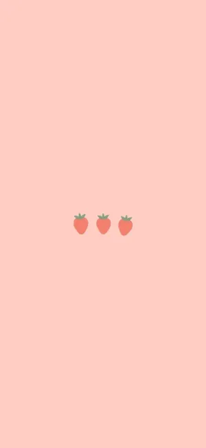 Classic Pastel Strawberry Wallpaper