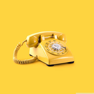 Classic Retro Aesthetic Vintage Telephone On An Ipad Wallpaper