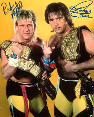 Classic Wrestling Tag Team Champions Wallpaper