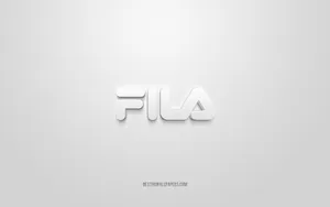 Classy White-on-white Fila Sneakers Wallpaper