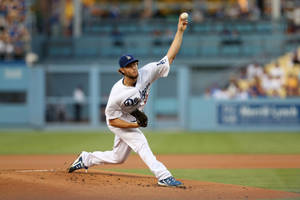 Clayton Kershaw Ball Throwing Wallpaper