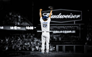 Clayton Kershaw Winning Cheer Wallpaper