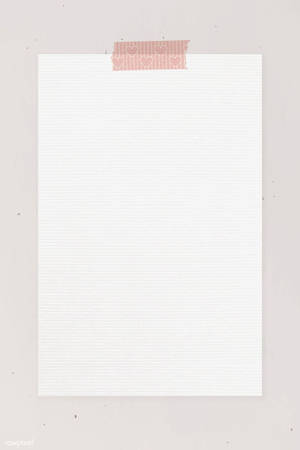 Clean Sticky Note On A White Blank Page Wallpaper