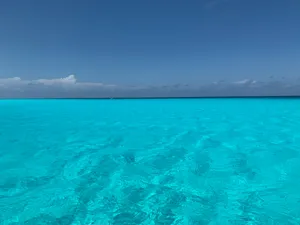 Clear Ocean Blue Waters And The Sky Wallpaper