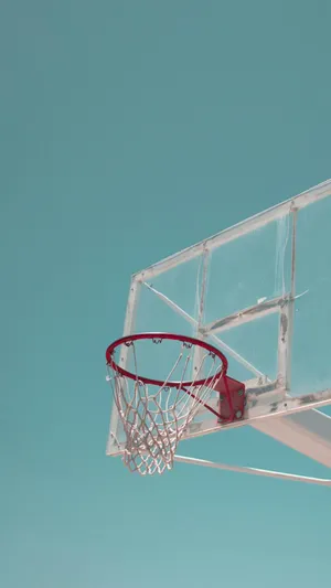 Clear Sky Basketball Hoop Wallpaper