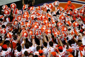 Clemson Tigers Football Team Huddle Wallpaper