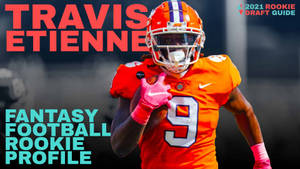 Clemson Tigers Travis Etienne Poster Wallpaper