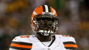Cleveland Browns Emmanuel Ogbah Close Up Wallpaper