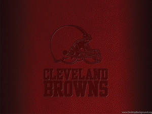 Cleveland Browns On Leather Wallpaper