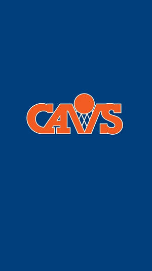 Cleveland Cavaliers Vintage Orange Logo Wallpaper
