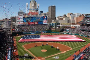 Cleveland Indians In Stadium Wallpaper