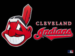 Cleveland Indians Team Name Logo Wallpaper