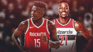 Clint Capela With Daniel Gafford Wallpaper