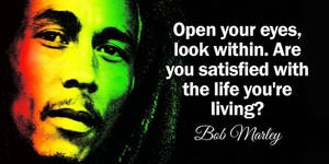 Close-up Bob Marley Quotes Wallpaper