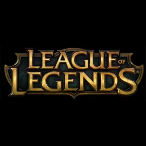 Close Up League Of Legends Logo Wallpaper