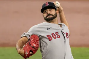 Close-up Of Martin Perez Pitching Wallpaper