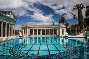 Close-up Photo Of Hearst Castle's Neptune Pool Wallpaper
