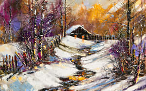 Close-up Shot Of An Oil Painting Wallpaper