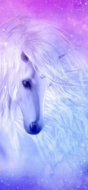 Close Up Side Angle Galaxy Unicorn Wallpaper