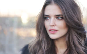 Close-up Spanish Woman Clara Alonso Wallpaper