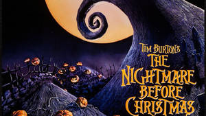 Close-up The Nightmare Before Christmas Logo Wallpaper